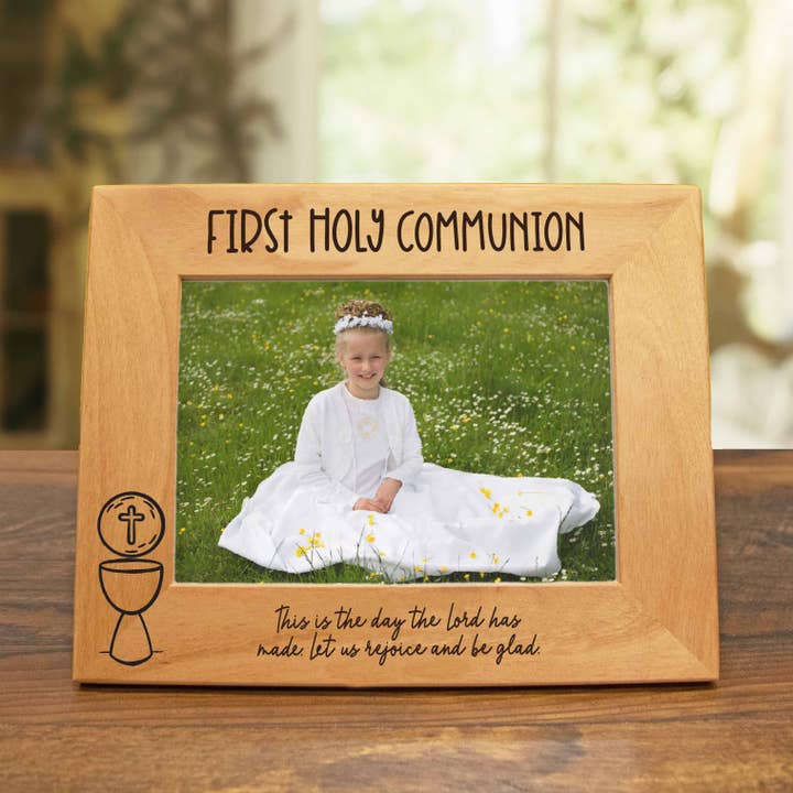 Firefly Wishes - Wholesale Picture Frame - First Holy Communion Wood Picture Frame - Classic Chalice4