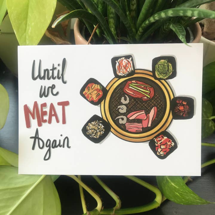 Until We MEAT Again - Greeting Card for wholesale by Hello Herren