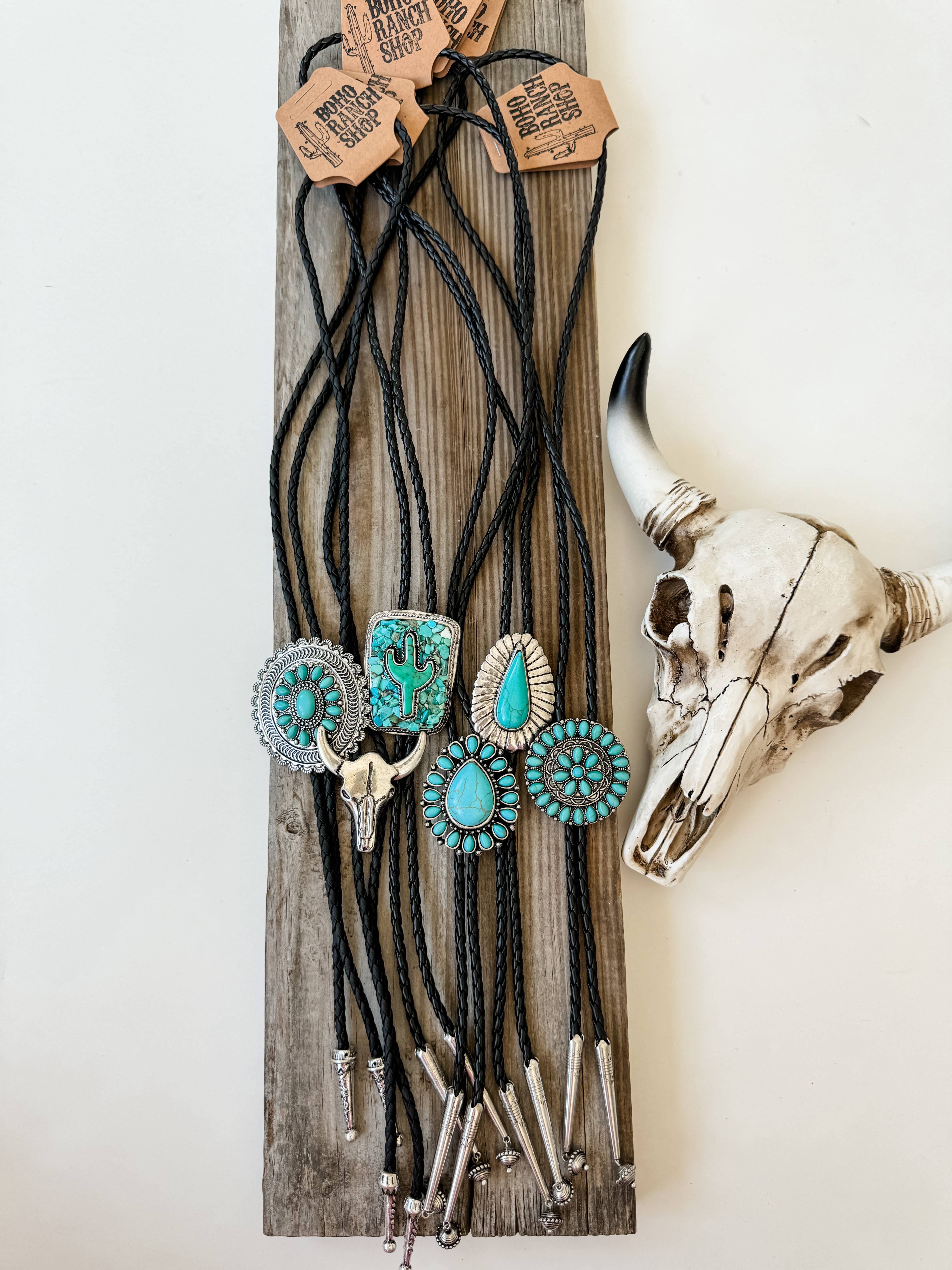 Boho Ranch Shop - Wholesale Pendant/Charm Necklace - Western Bolo Long Pendant Necklace9