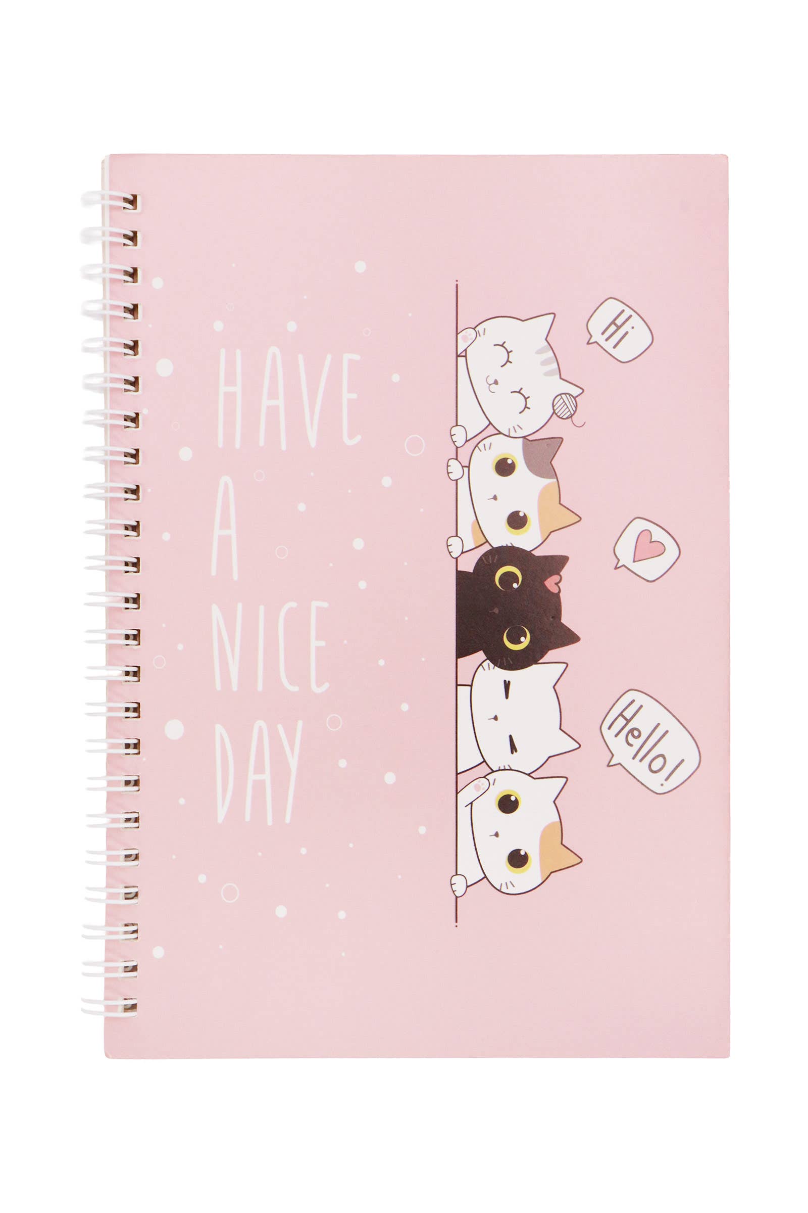 ASSORTED Cute Cat A5 Spiral Bound Notebook - 12 Pcs for wholesale on Faire7