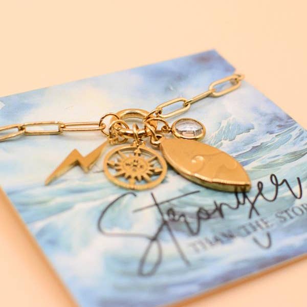 Two and Crew - Faith Based Jewelry & Gifts - Wholesale Pendant/Charm Necklace - Stronger than the storm charm necklace Faith Jewelry, Hope7