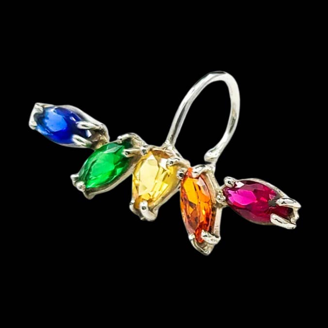 Finto Anello per Labbra Arcobaleno Pride per la vendita all'ingrosso da parte di Inchoo bijoux inc