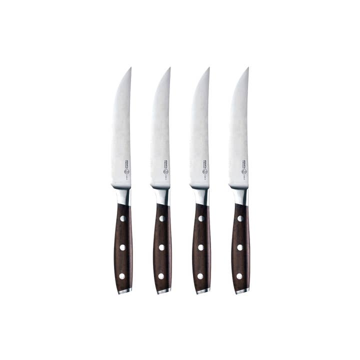 Avanta Smoked Teak Steak Knife Set - 4 Piece for wholesale by Messermeister