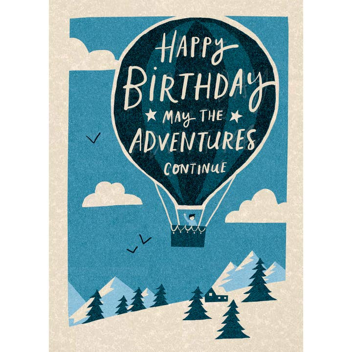 Adventures Continue - Nelson Line Birthday Card - NLSC52 for wholesale by Nelson Line