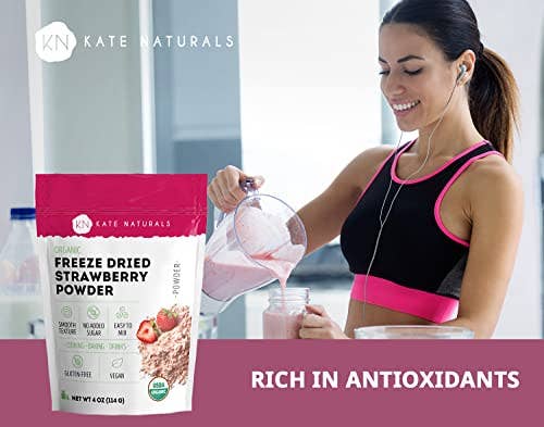 Kate Naturals - Wholesale Protein/Superfood Powder - Organic Freeze Dried Strawberry Powder3
