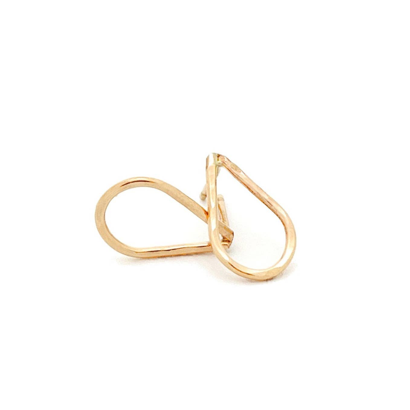 Barberry & Lace Handmade Jewelry - Wholesale Dangle Earrings - Hammered Teardrop Stud Earrings5