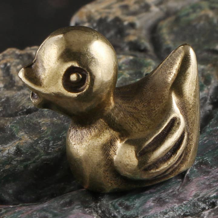 Ornements de Canard en Laiton Artisanat en Bronze Antique pour la vente par Gemcohub