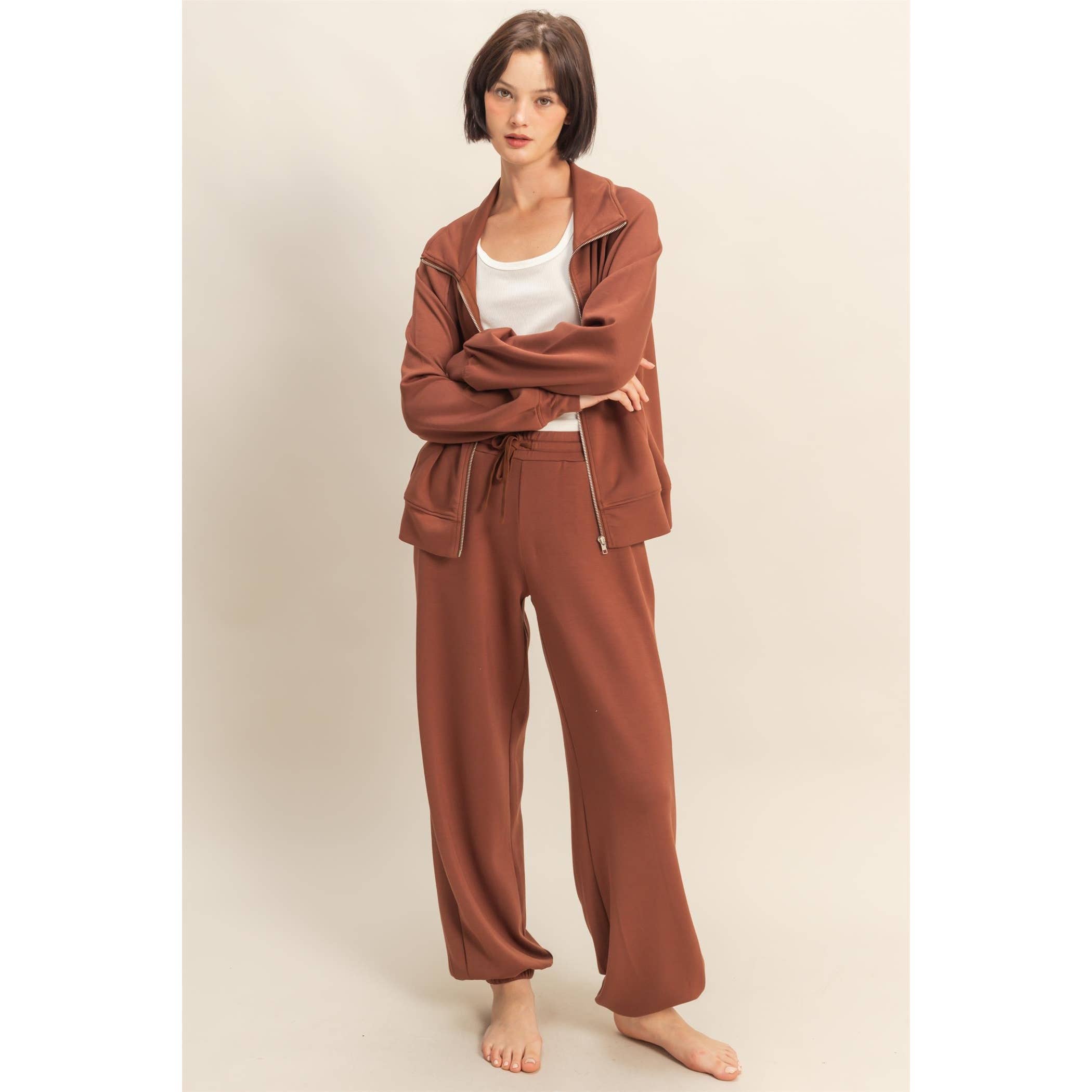 HYFVE – wholesale Jacket – Women's – Double Knit High Neck Long Sleeve Zippered Jacket5