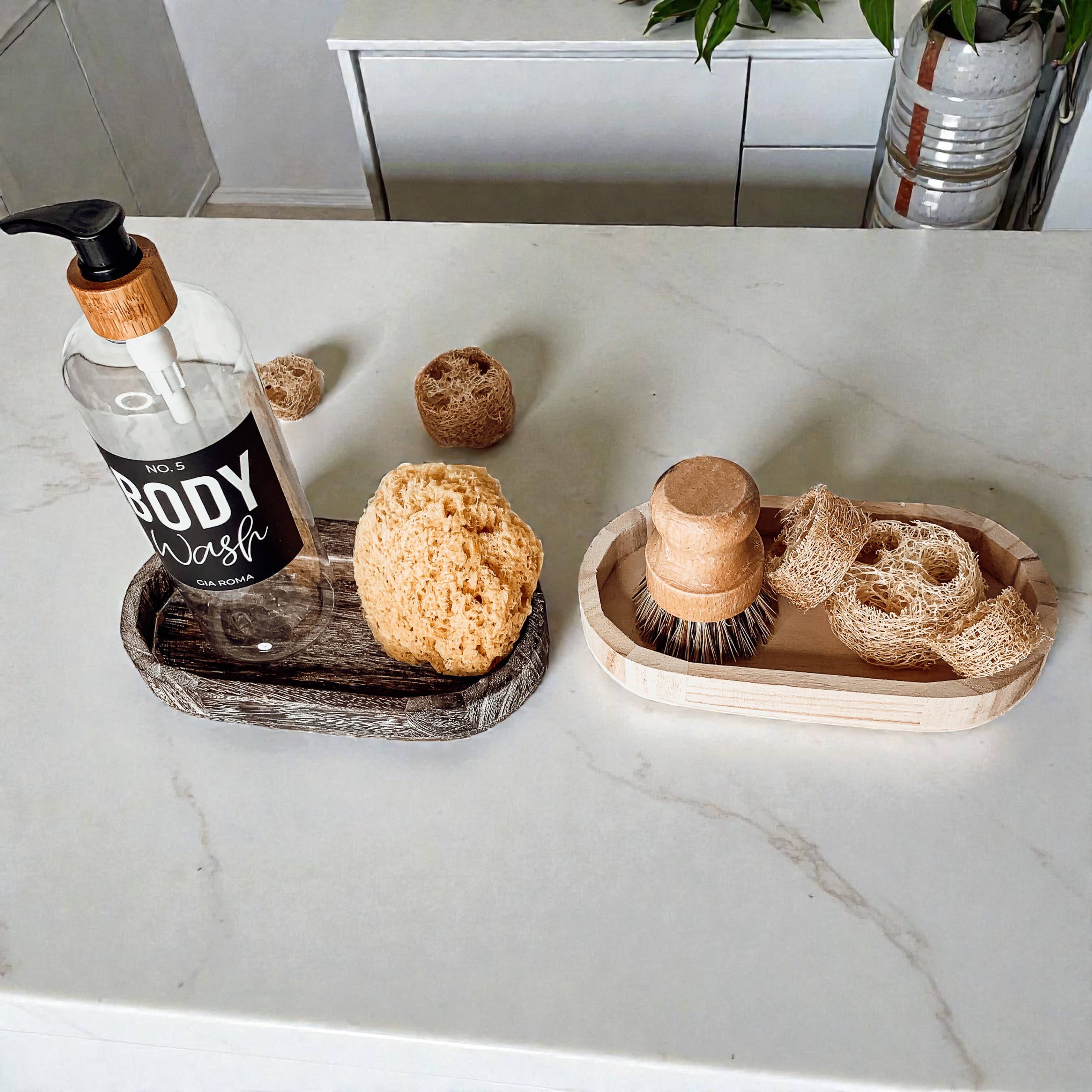 Gia Roma - Wholesale Decorative Tray - Rustic Wood Tray, Handmade Wooden Dispenser & Trinket Tray48