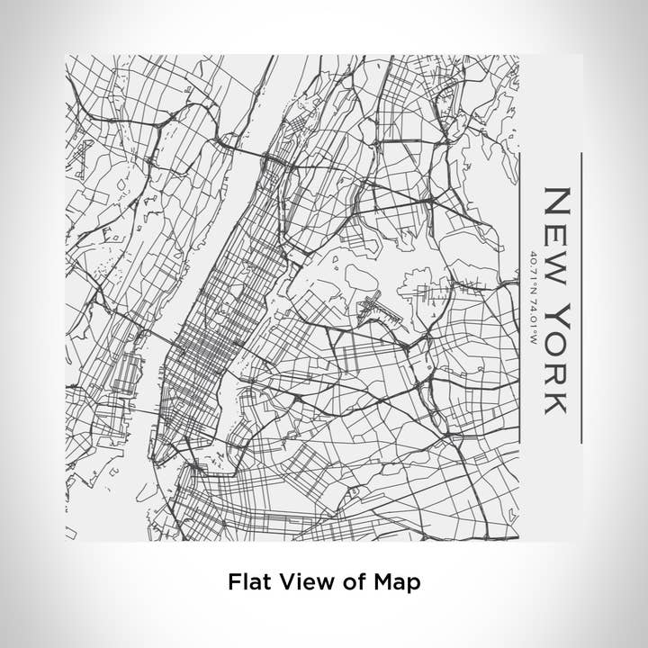 JACE.design – copos e garrafas térmicas por atacado – Copo de mapa de Nova York NY em branco fosco1