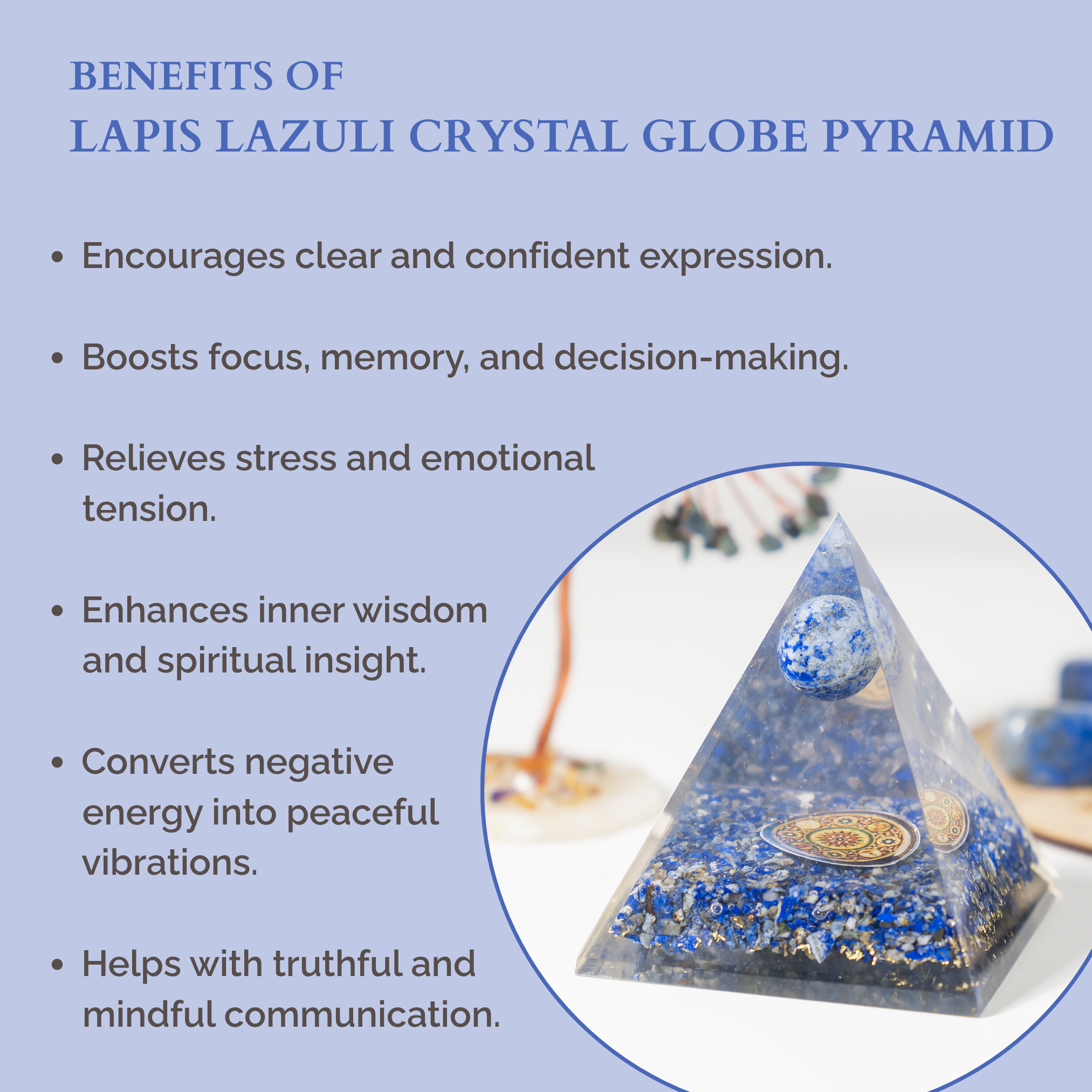 Soothing Crystals – wholesale Spiritual stone/crystal – Orgone Pyramid | Lapis Lazuli | Crystal Energy Pyramid8