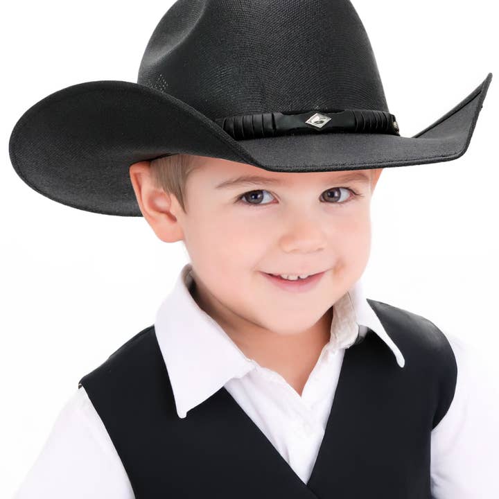 Cap Zone - Wholesale Cowboy Hat - Kids - Kids Side Vent Cutter Crown Elite Cowboy Hat6