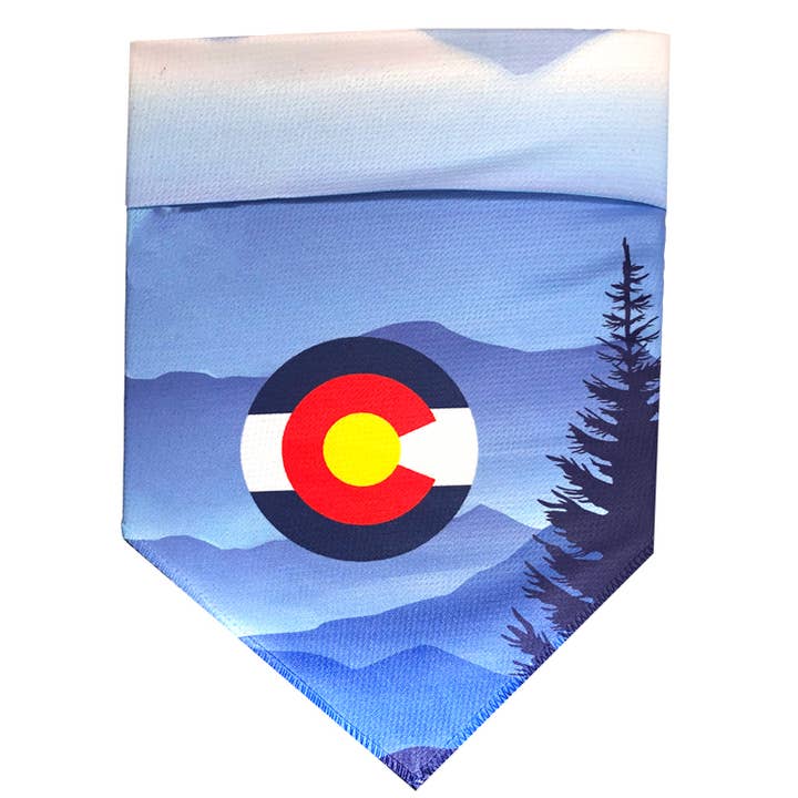 Walk-e-Woo - Wholesale Pet Bandana - Dog - Sport Bandana - Colorado Mtns