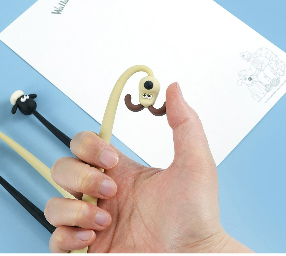 K-Wonderland - Wholesale Pen - Wallace & Gromit Swing Gel Pen – 0.5mm (Gromit / Shaun)7