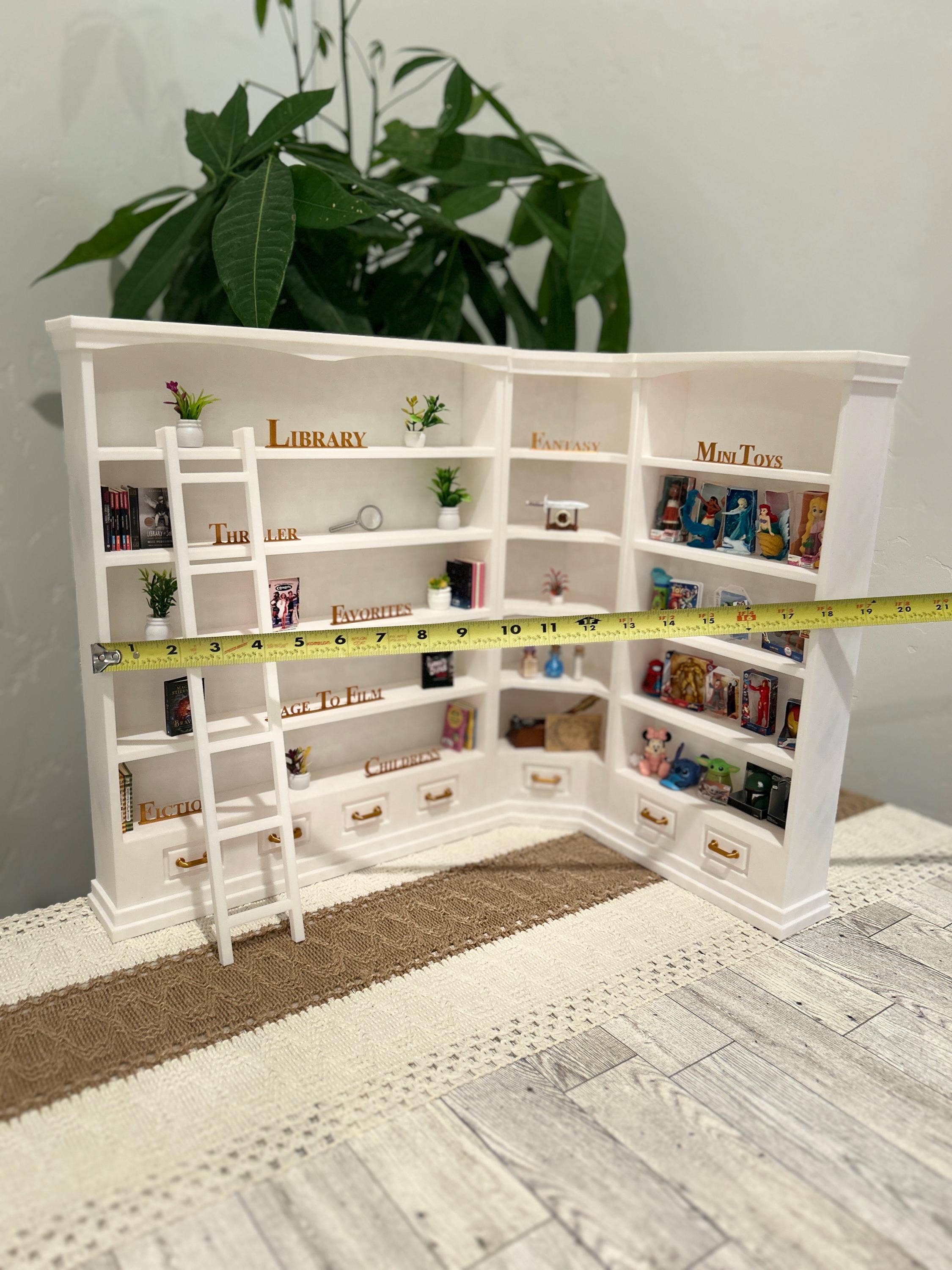 Modern Home Decorations – wholesale Bookcase – 1/6 scale Mini Library | Mini bookshelf | Mini books | Mini Book Display5