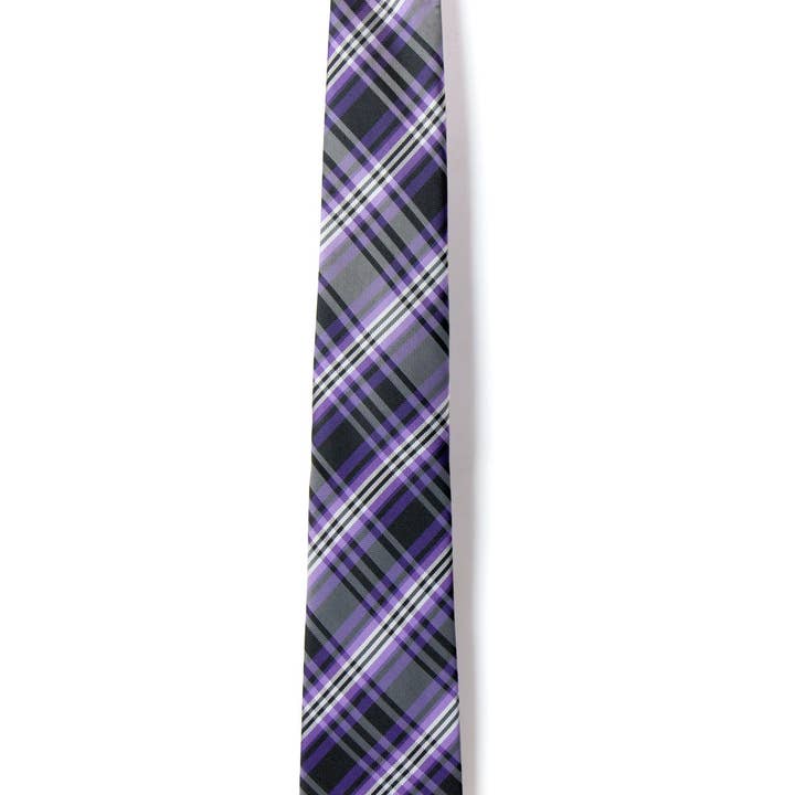Spring Notion - Wholesale Necktie - Men's - Men's Purple Plaid Necktie (STYLE:1827.13PP)1