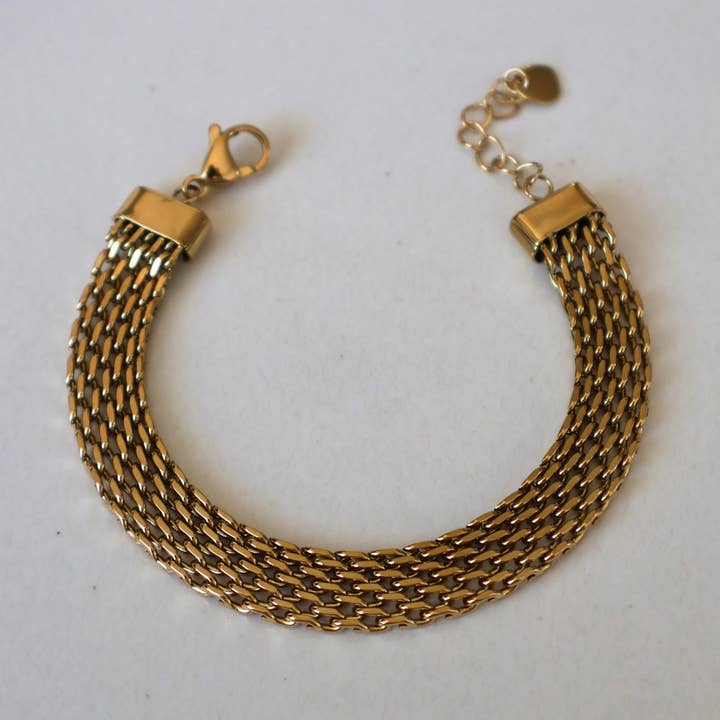 Pulseira de malha intertravada por atacado de Soho Lush