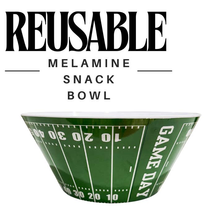 Sprinkles & Confetti Party Supplies - Wholesale Bowl - Football Reusable Snack Chip Bowl | Superbowl Party Decor