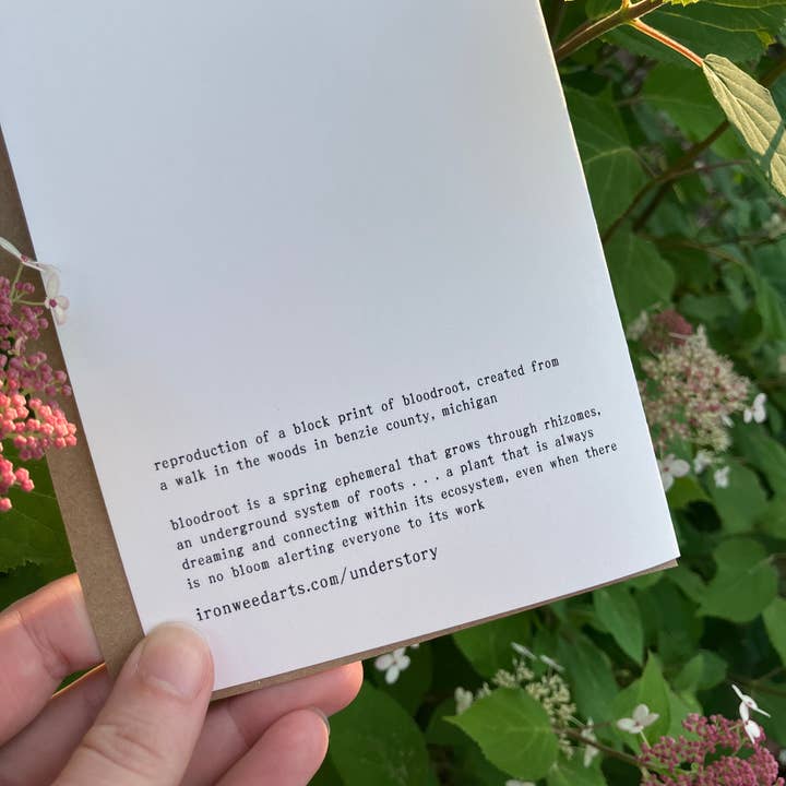 Ironweed Arts - Wholesale Encouragement Card - Greeting Card: With you at the rhizome…1