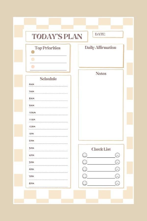 1st Allie - Wholesale Planner - DAILY NOTEPAD SCHEDULE PLANNER0