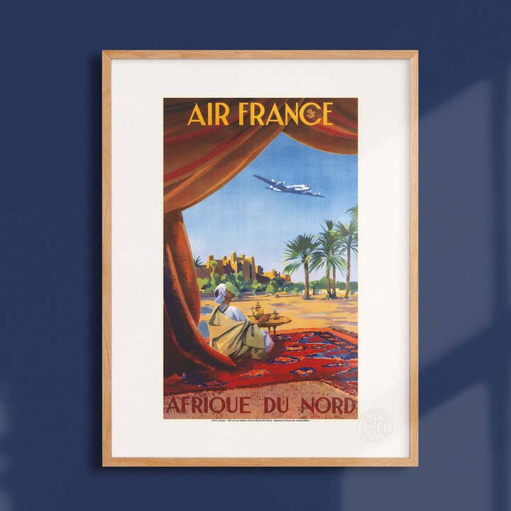 Cartaz Air France / Norte de África - AFL0043 por atacado de Oneart