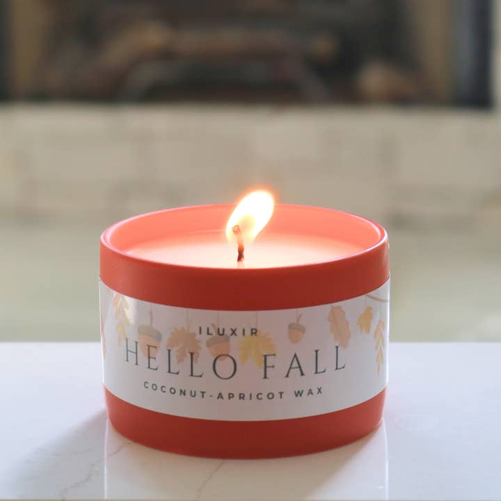 iluxir - Wholesale Jar/filled candle - Hello Fall | Apples, Nutmeg, Clove, Cinnamon, Vanilla 5oz2