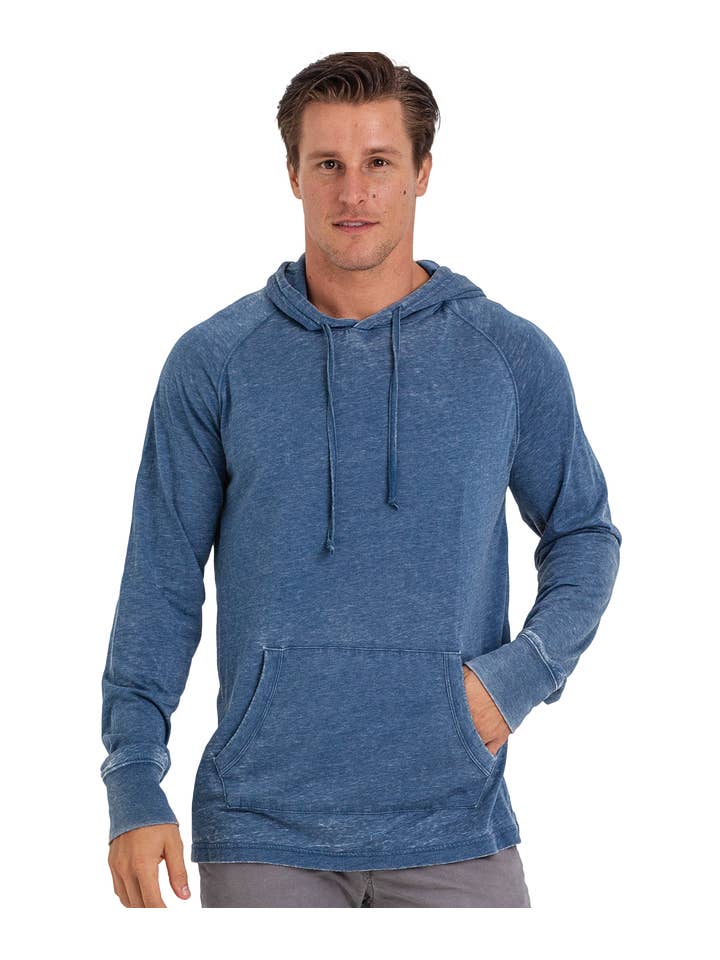 U.S. Apparel - Wholesale Hoodie – Women's - Unisex Fit Jersey Hoodie - Light Garment Burnout Raglan