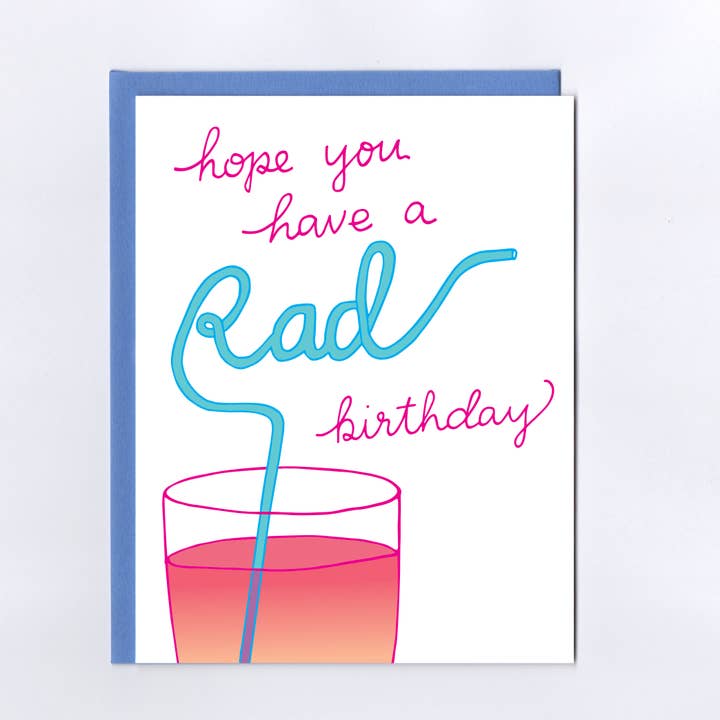 Rad Birthday Greeting Card for wholesale by The Treasurie