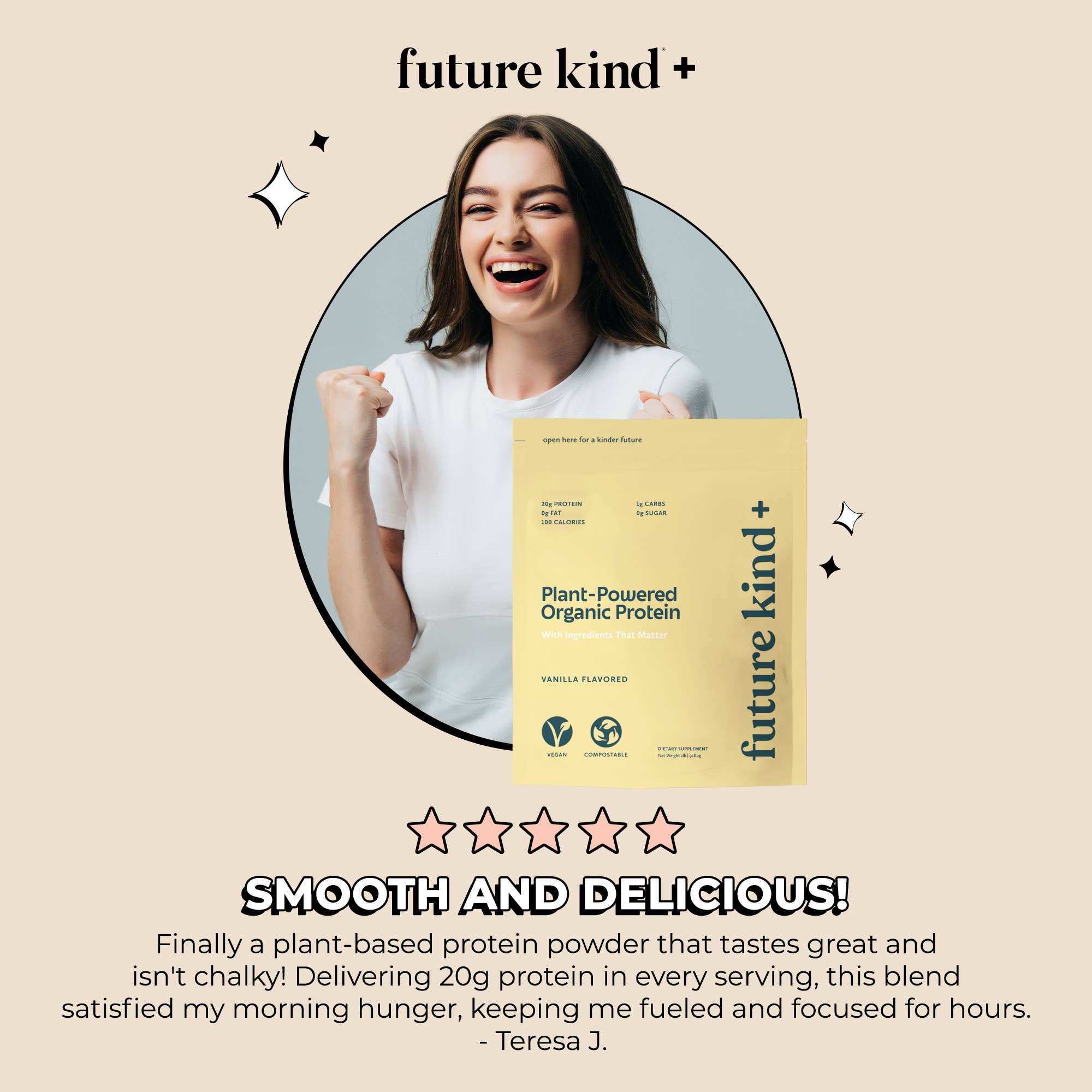 Future Kind - Wholesale Protein/Superfood Powder - Organic Vegan Protein Powder - Vanilla Flavored6