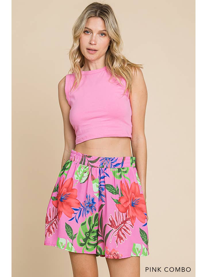 Cotton Bleu - Wholesale Shorts - Women's - 30185W - Bohemian Style Women's Air Flow Print Shorts2