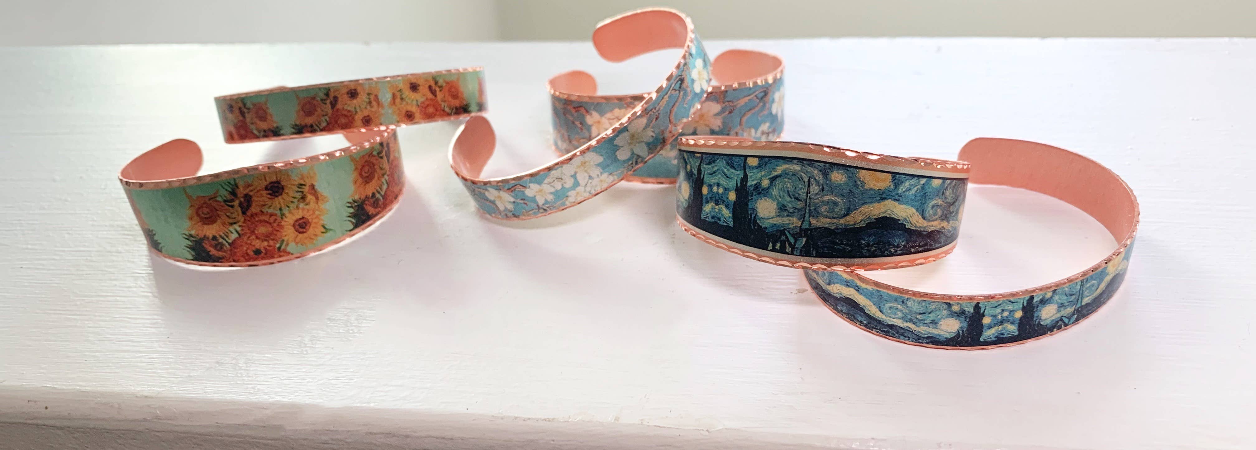 COPPER ARTS INC. - Wholesale Cuff Bracelet - BVG 02 Van Gogh Starry Night Bracelet3