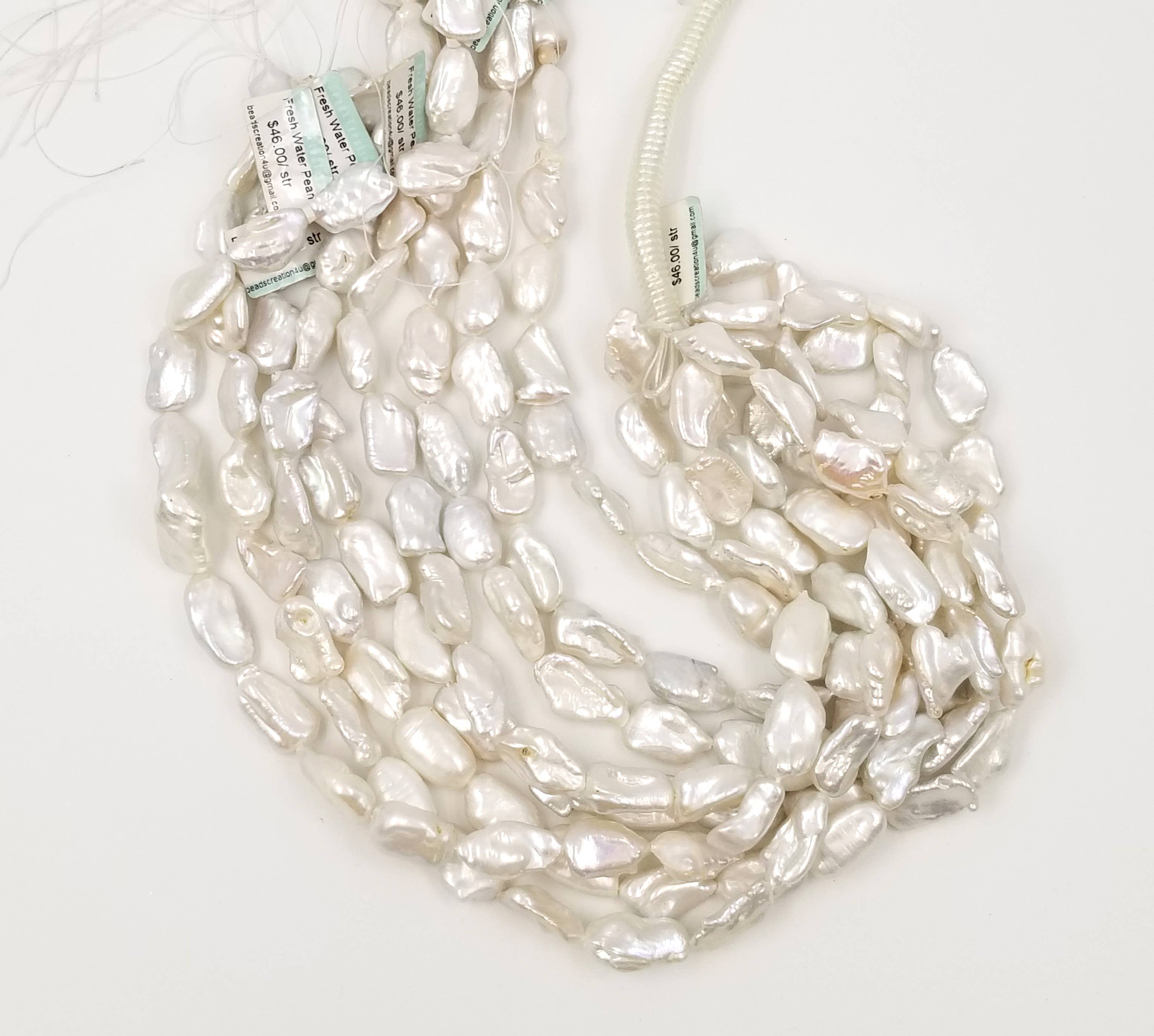 Beads Creation - Wholesale Beads - 5 Pcs High-Quality Baroque Freshwater Pearl Beads1