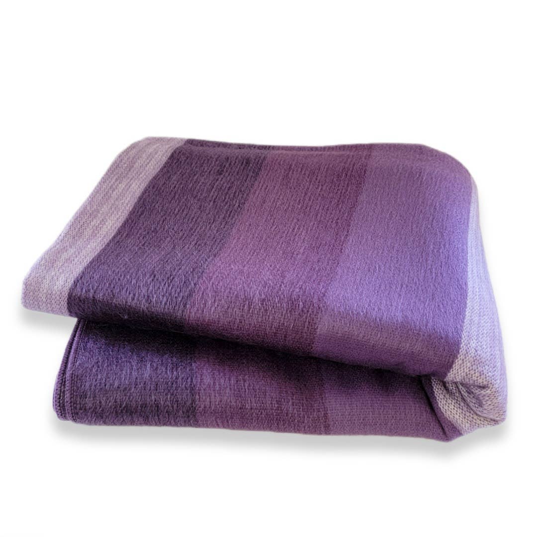 LATITUDE ZERO GOODS - Wholesale Throw Blanket - Morado - Alpaca Wool Throw Blanket5