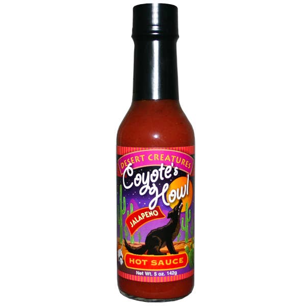 Desert Creatures Coyote’s Howl Jalapeno Hot Sauce for wholesale by Southwest Specialty Food