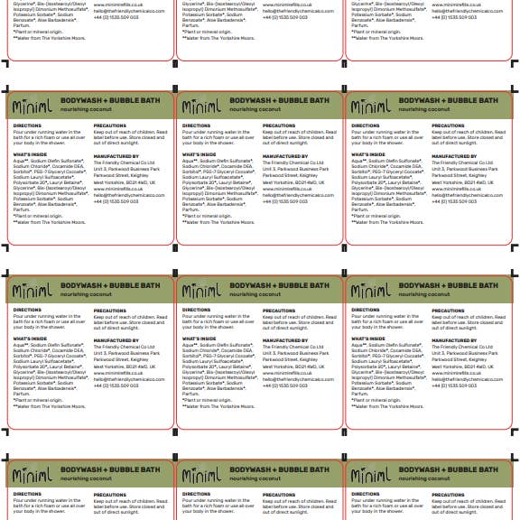 Miniml – wholesale Craft supplies – Miniml Safety Label Sheet - 12 x Labels (MIN217)26
