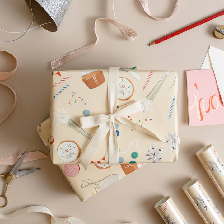 Amy Heitman - Wholesale Wrapping Paper Roll - Birthday Trimmings Gift Wrap - Roll 1