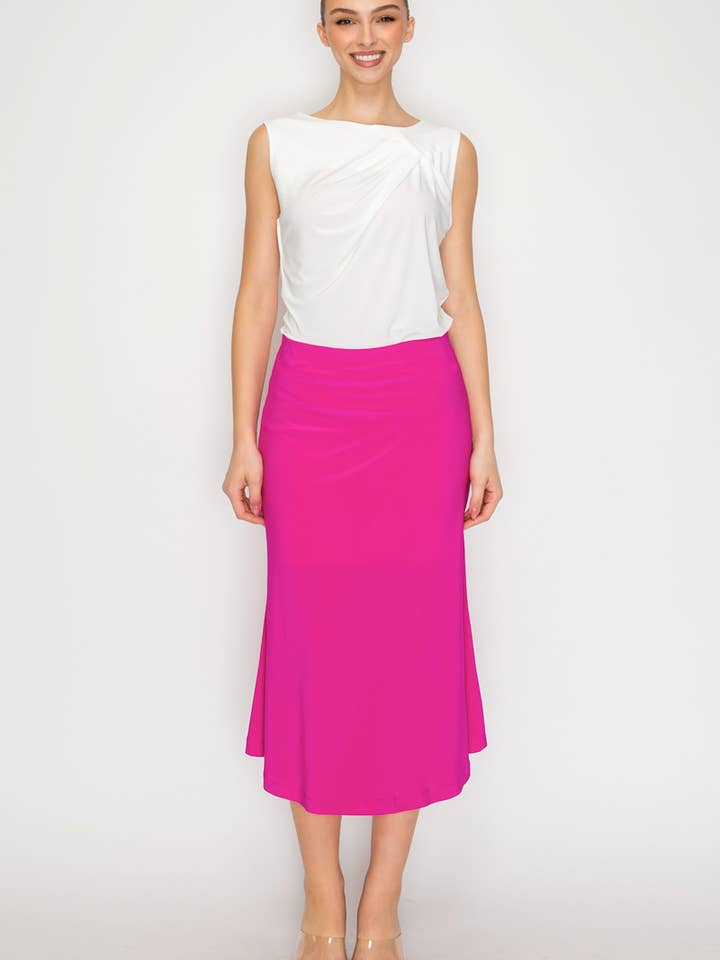 Stretchable Midi Skirt for wholesale by DNA Couture