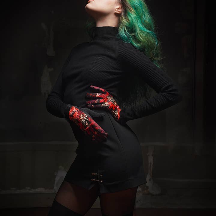 FST le french studio - Wholesale Gloves - Women's - Technical printed gloves, stylish and warm. Model ERABLE1