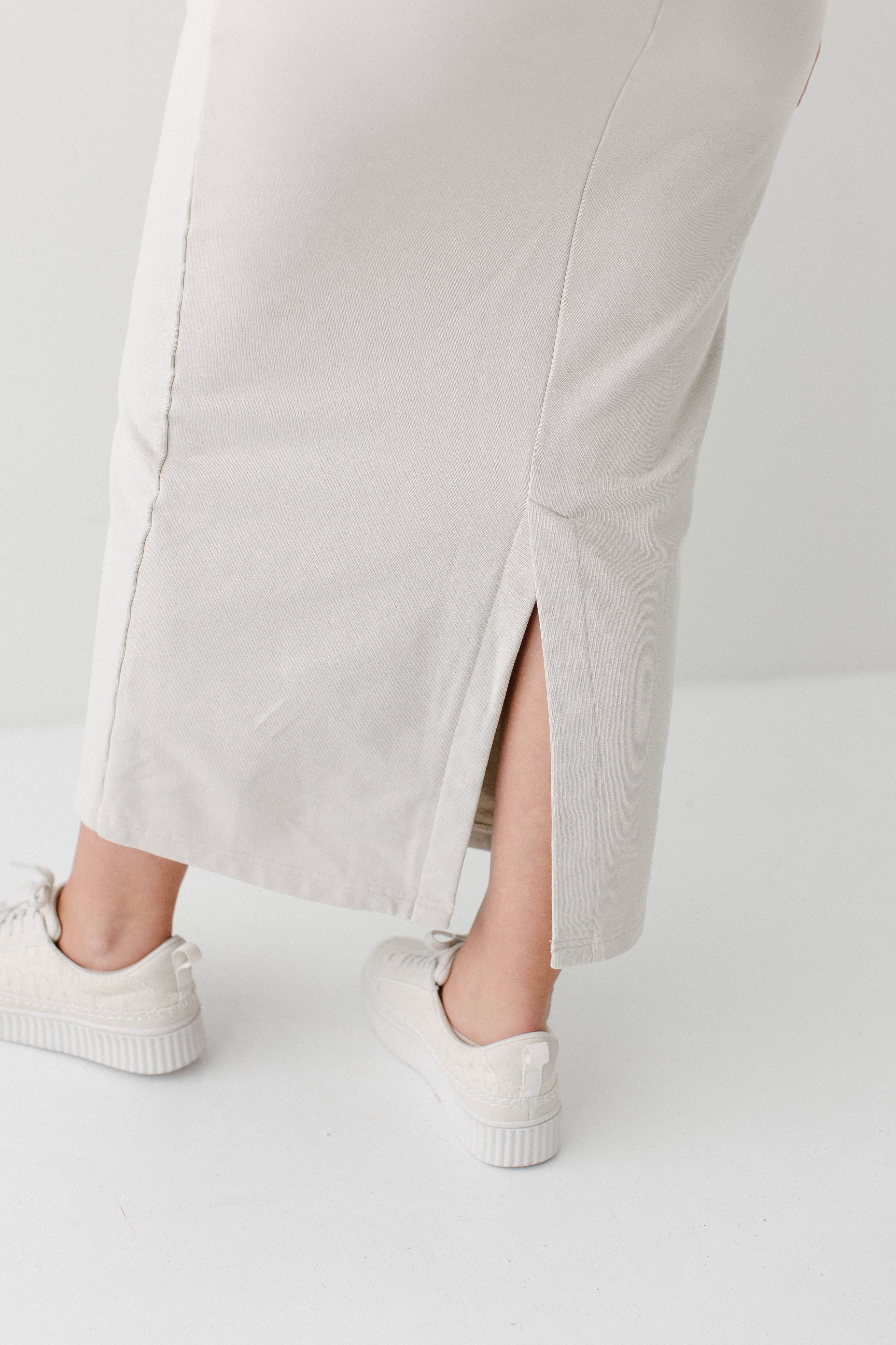 Bege claro Saia Sweatshirt 'Megan' Maxi para venda a revendedores na Faire2