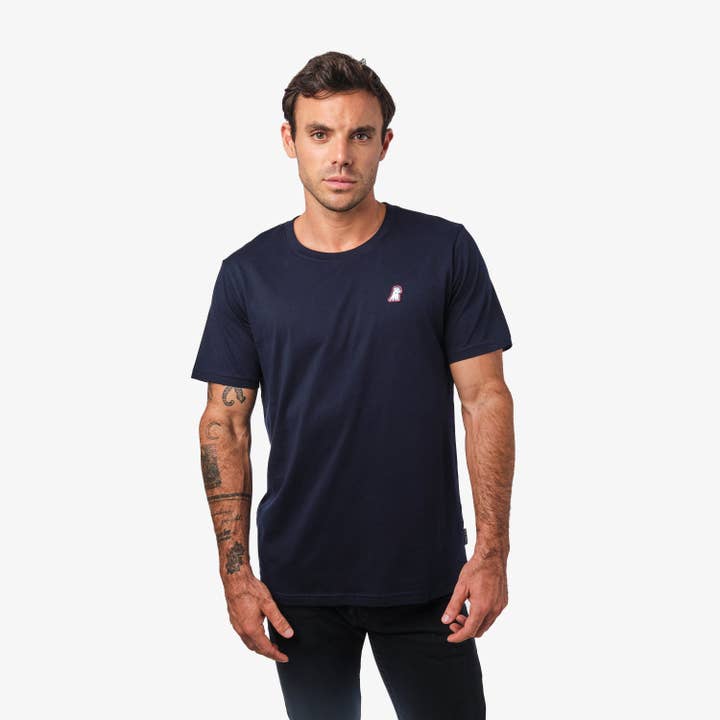T-shirt en jersey à col rond pour homme pour la vente par James Bark