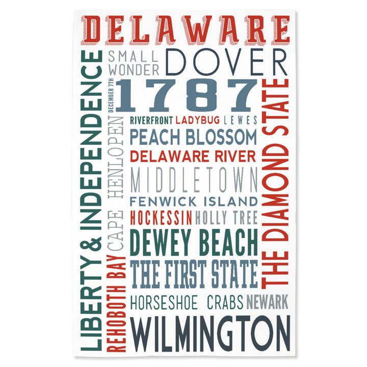 STAMPA GICLEE Delaware, Tipografia II per la vendita all'ingrosso da parte di Lantern Press