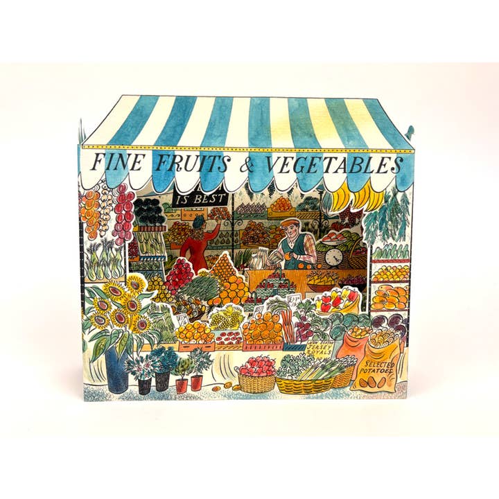 Art Angels - Wholesale Everyday Greeting Card - Fine Fruits & Vegetables 3D Card - Emily Sutton