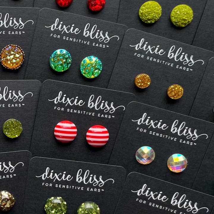 Dixie Bliss - Wholesale Stud/Post Earrings - Very Merry Christmas Promo earrings -Black Friday freebies