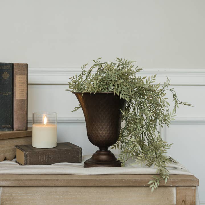 8.75" FLARED BRONZE VASE for wholesale by Ragon House