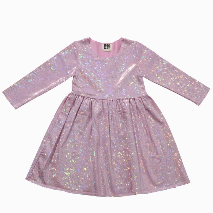 Vestido Holo Disco por atacado de Petite Hailey