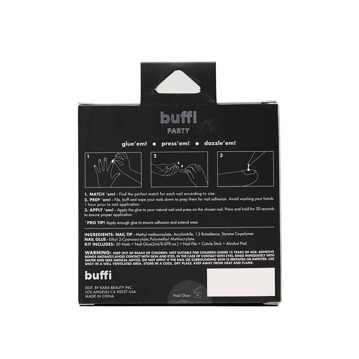Kara Beauty - Wholesale Press-On/Fake Nails - BUFFI PRESS-ON NAILS - POP ART
