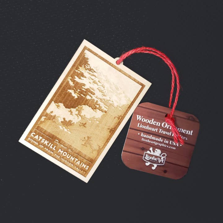 Lionheart Graphics – wholesale Ornament – Catskills NY Engraved Ornament | Upstate Souvenir1