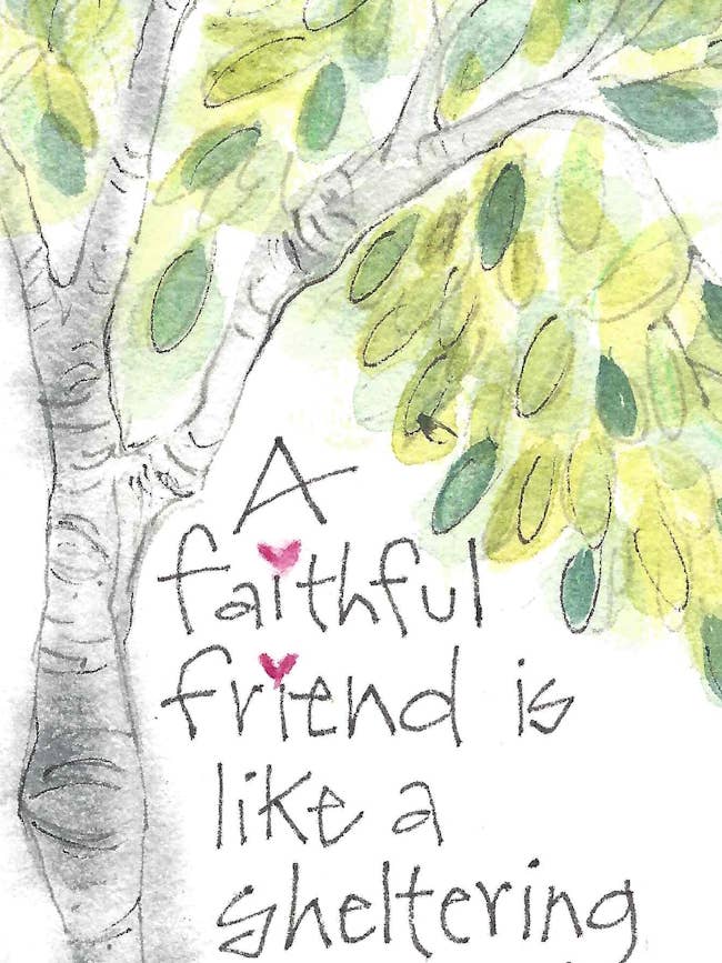 Friend Sheltering Tree Bookmark for wholesale by Credo Designs LTD