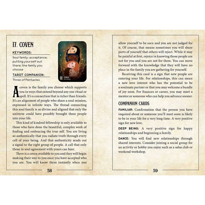 Simon & Schuster - Wholesale Tarot Cards - Witching Hour Oracle by Lorriane Anderson9