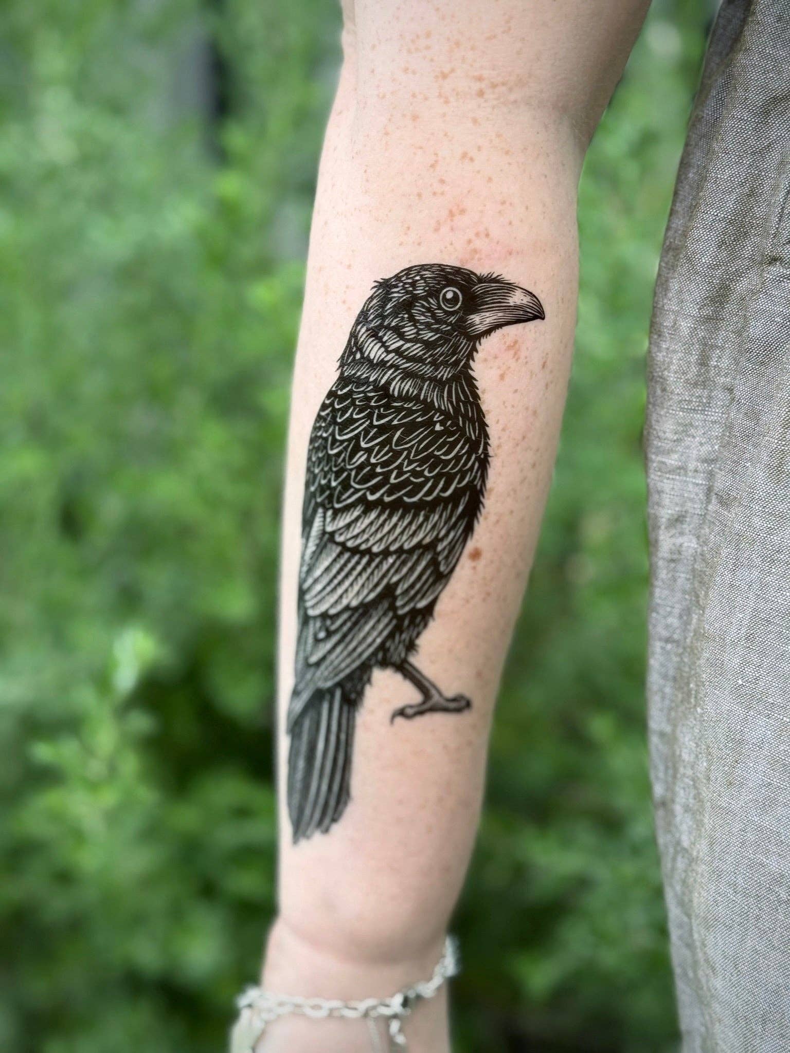 NatureTats - Vente Tatouages temporaires - Tatouage Temporaire Corbeau1